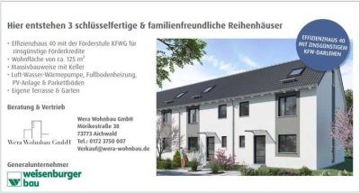 Vorankündigung ! Neubau von 3 Reihenhäusern in schöner Innerortslage in Gültstein