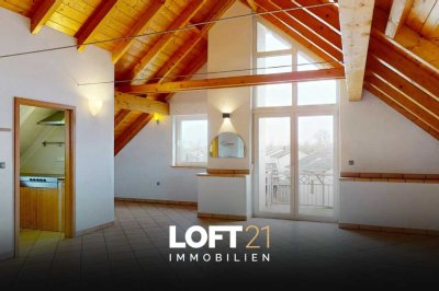 ** UNSCHLAGBARER PREIS: Lichtdurchflutete Dachgeschosswohnung mit Studio im Ingolstädter Süden **