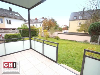 Nähe Ostpark - TOP-moderne 3 Zimmer-Gartenwohnung mit großer Wohnküche
