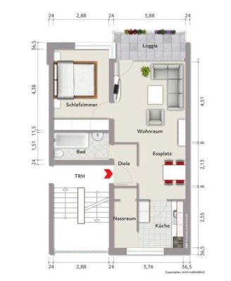 Schöne und vollständig renovierte 2-Raum-EG-Wohnung mit Balkon in Hannover