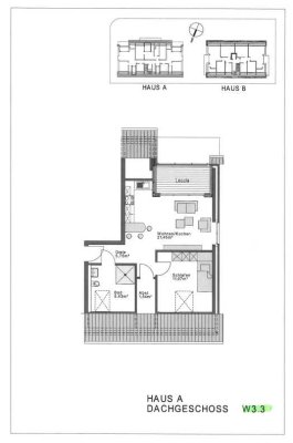 Moderne Wohnung im Obergeschoss mit WBS (Förderweg B)