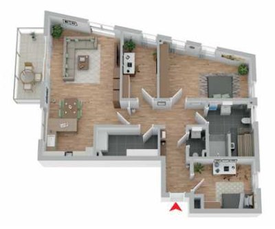 Neubau-Obergeschosswohnung am Westerberg