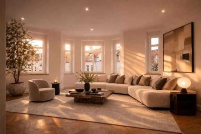 Stilvolle 4-Zimmer-Wohnung mit luxuriöser Ausstattung in saniertem Gründerzeitpalais