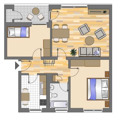 3-Zimmer-Wohnung in Gelsenkirchen Hassel