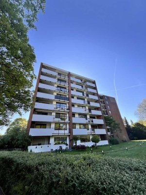 Gut angebundene 3-Zimmer Wohnung mit Balkon, Tiefgaragenstellplatz und Blick ins Grüne