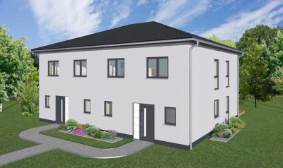 moderne Stadtvilla zur Miete - Erstbezug in energieeffiziente Neubau-Doppelhaushälfte