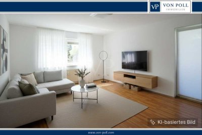 Modernisierte Eigentumswohnung mit 2 Balkonen und eigener Garage