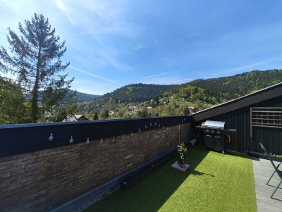 Helle 2-Zimmer-Wohnung mit großer Terrasse in Bad Wildbad