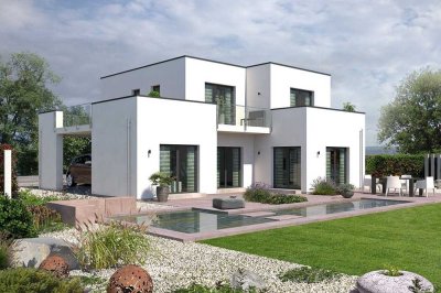 Stilvoll Wohnen: Einzigartiges Einfamilienhaus im zeitlosen Bauhaus-Design.