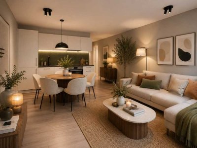 2-Zimmer mit Balkon und Einbauküche - *ERSTBEZUG*
