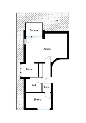 Bezugsfreie 2 Zimmer mit Garten/ Terrasse & Provisionsfrei