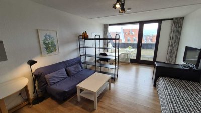 Helle, möblierte 1-Zimmer-Wohnung im 3. OG mit Balkon – Top-Lage im Stühlinger am Hbf