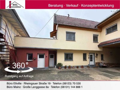 Schönes Einfamilienhaus mit Terrasse und Hoffläche
