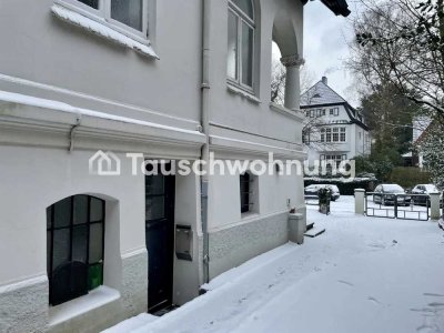 Tauschwohnung: 3 Zimmer Souterrainwohnung in alter Villa