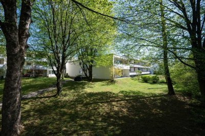 2-Zimmer-ETW mit TG u. Terr. in Solln, fast wie "im Grünen"!