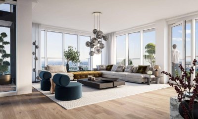 MARINA TOWER - PENTHOUSE-Wohnung im 39. Geschoß mit fantastischer Dachterrasse