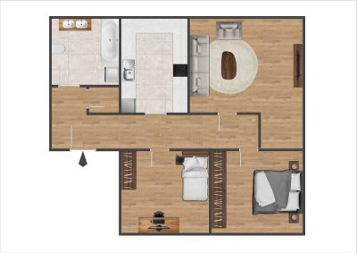 Studenten aufgepasst! Kernsanierte & möblierte WG in Göggingen!