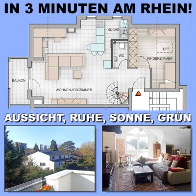 3-Zimmer Penthouse-Maisonette mit Balkon