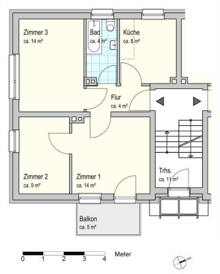 Stadtnahe Wohnung mit Charakter!