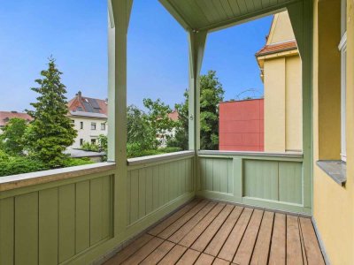 Freie 2-Raum Wohnung mit Balkon und Garten in Markkleeberg!