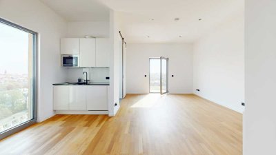 Loftleben am Wasser: Bezugsfreies Penthouse mit Luxusausstattung und Balkonen