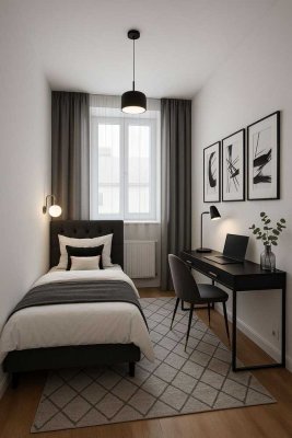 Hochwertig sanierte 3-Zimmer-Wohnung in Düsseldorf-Pempelfort – ideal für 1–2 Personen