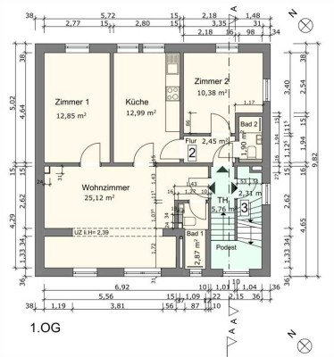 Hochwertig A+ saniertes 3-Familienhaus, Sofort bezugsfrei, als Anlage oder Eigennutzung