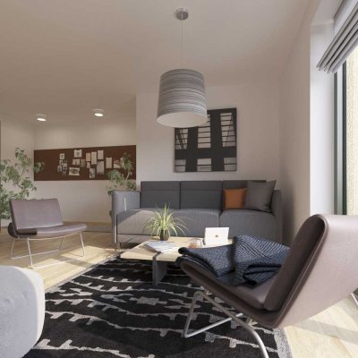 *Erstbezug Neubau* - Effizienzhaus 40 Plus - 3 Zimmer zum Hof mit sonnigem Balkon