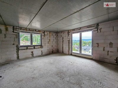 Energieeffizient wohnen mit Panoramablick - 
Neubau-3,5-Raum-Wohnung in Beierfeld