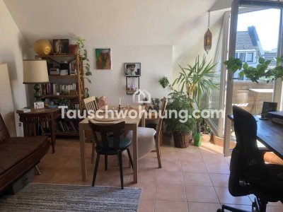 Tauschwohnung: Helle Maisonette-Wohnung mit Balkon, Badewanne und Dusche