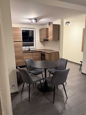 Frisch renovierte & möblierte 2-Zimmer-EG-Wohnung mit Terrasse & Stellplatz in Lübbecke–Gehlenbeck