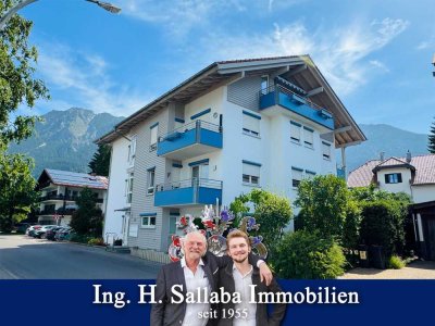 Vom Wintergarten in den Garten: Erdgeschoss-Wohnung im Zentrum von Oberstdorf
