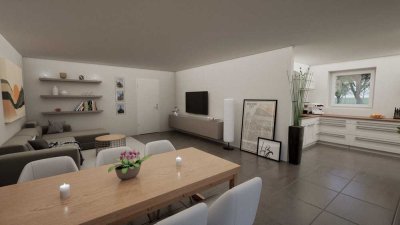 Erstbezug einer 3 Zimmer Wohnung mit Garten,luxuriöser Innenausstattung, Aufzug und TG