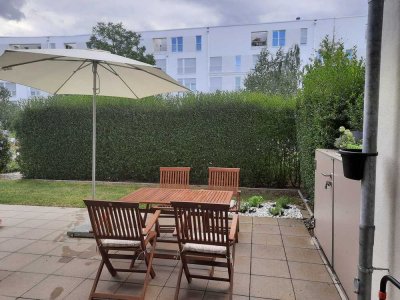 Exklusive 4-Zi-Wohnung mit 180 m² Privatgarten, ohne direkte Nachbarn, Toplage Riedberg (von privat)
