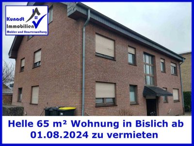 Helle 65 m² große Wohnung im Dachgeschoss mit Loggia in Wesel-Bislich zu vermieten
