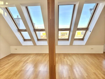 Helle Dachgeschosswohnung mit Galerie und Terrasse in Westbahnhof-Nähe!