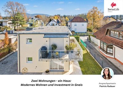 Zwei Wohnungen - ein Haus: Modernes Wohnen und Investment in Gneis