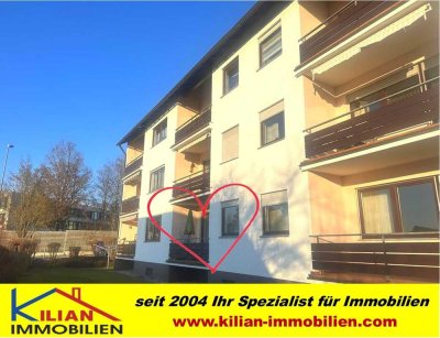 KILIAN IMMOBILIEN! RENOVIERTE 2 ZI. ERDGESCHOSS-ETW MIT 52 M² IN ROTH!  EBK * BALKON * GARAGE