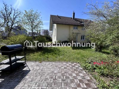 Tauschwohnung: 3-Zimmer-Garten-Wohnung in München-Hadern gegen Haus