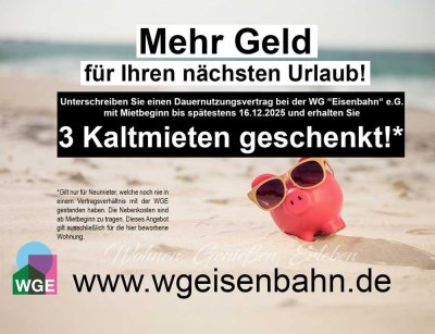 Wohnung mit Balkon ins Grüne!
