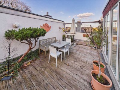 Exklusive Maisonette mit Rheinblick und großzügigen Dachterrassen