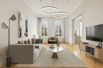 Jugendstil-Altbau mit eigenem Südgarten in Harvestehude