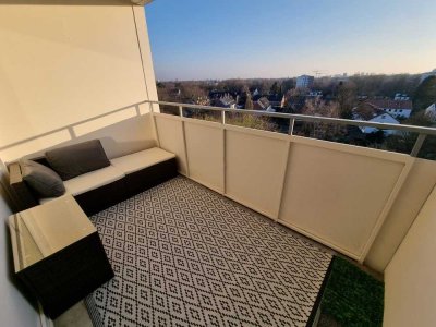 Möblierte, schön geschnittene 2-Zimmer-Wohnung mit Loggia, EBK & TG-Stellplatz am Appelhofweiher