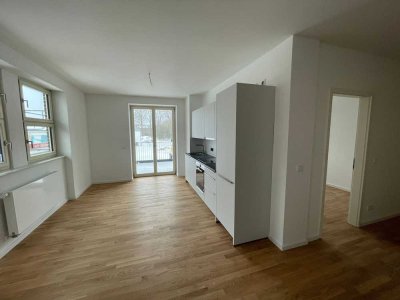 3-Zimmer Corner-Suite mit Balkon im Hochparterre I Erstbezug I Posthof Gransee® 1.01