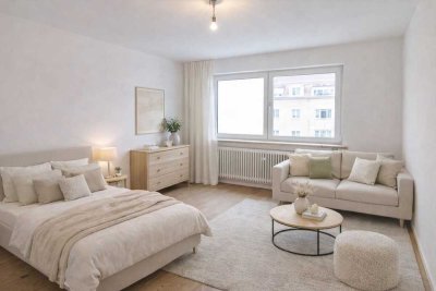 Großes möbliertes WG-Zimmer (Erstbezug nach Renovierung) neu möbliert
