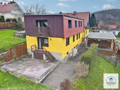 DHH inkl. EFH-Anbau & Traumgarten in Sebnitz – Idyllisches Wohnen auf 960m2 in der sächs. Schweiz!
