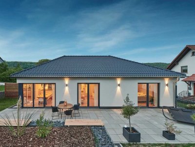 Sicher, massiv, preiswert: Neubau-Bungalow zum Wohlfühlen!