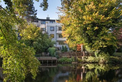 Vollmöblierte Wohnung mit eigenem Garten und direktem Alsterlaufzugang - In der Blumenstraße