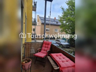 Tauschwohnung: 2-Raum-Wohnung mit Balkon sucht Garten/Terrasse