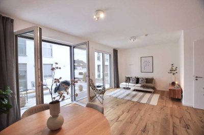 Moderne Erdgeschosswohnung mit Terrasse & Tiefgarage in Düsseldorf